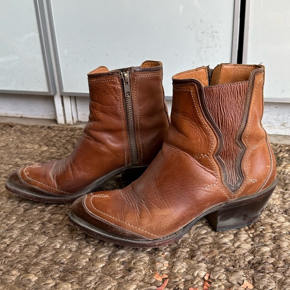 luchesse Shoes - Luchesse leather ankle western boots size 7